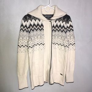 Women’s Eddie Bauer Sweater in White/Grey, M